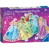 Ravensburger Puzzle Principesse Disney Princess, Puzzle Shaped 4 in a Box