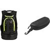ARENA Fastpack 3.0, Zaino Unisex Adulto, Dark_Smoke-Neon_Yellow, Taglia unica & Per Custodia Occhialini Nuoto Unisex Adulto, Nero, Taglia Unica