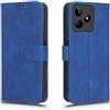 GOKEN Cover per Realme C51 / Realme C53, Custodia Folio in Pelle Flip Wallet Libro Case con Portafoglio, Premium PU/TPU Magnetica Cover con Supporto di Stand/Carte Slot Blu