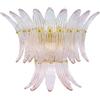Cristalleria Murano Palmette - Applique vintage moderno in vetro di murano