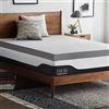LUCID Topper per materasso in memory foam, 10 cm, carbone attivo, traspirante, per letto matrimoniale (135 x 190 cm)