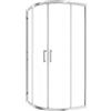 SENSEA Box doccia con ingresso angolare scorrevole Easy quadrante L 80 x L 80 x H 190 cm in vetro, sp. 6 mm vetro senza finitura / trasparente cromo