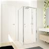 Leroy Merlin Box doccia con ingresso frontale battente Ocean L 80 x H 195 cm, vetro 5 mm profilo argento cromato