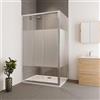 Leroy Merlin Box doccia con ingresso frontale scorrevole Verve L 120 x H 190 cm, vetro 6 mm serigrafato profilo cromato