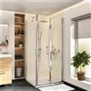 SENSEA Box doccia con ingresso frontale battente Remix L 90 x H 195 cm, vetro 6 mm profilo cromato