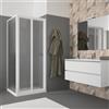 Leroy Merlin Box doccia con ingresso frontale pieghevole Opale L 70 x H 185 cm, vetro 2.5 mm granito profilo bianco cromato