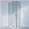 SENSEA Box doccia con ingresso angolare scorrevole Easy rettangolare L 90 x L 70 x H 190 cm in vetro, sp. 6 mm vetro senza finitura / trasparente cromo