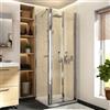 SENSEA Box doccia con ingresso frontale battente Remix L 80 x H 195 cm, vetro 6 mm profilo cromato
