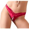 Cottelli Collection - G-string With Pearls - Rosso