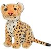BYNYXI Leopardo di peluche, 23 cm, leone realistico, tigre, leopardo nero, pantera, leopardo di peluche, peluche per bambini, ragazzi e ragazze