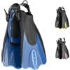 Cressi Palau Saf Pinne Corte Regolabili per Nuoto e Snorkeling, Unisex, Blu/Azzurro, S/M (38/41)