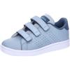 adidas Advantage Court Lifestyle Hook-And-Loop Shoes, Scarpe da Ginnastica Unisex-Bambini e Ragazzi, Wonder Blue, 33 EU