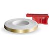 4R Quattroerre.it Wheel Stripes Strisce Adesive per Cerchi Moto con Applicatore, Oro Gloss, 5 mm x 6 mt
