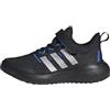 adidas Fortarun 2.0, Scarpe da ginnastica Unisex - Bambini e Ragazzi, Core Black Silver Met Bright Royal Strap, 34 EU