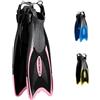 Cressi Palau Fins, Pinne Regolabili per Immersioni, Apnea e Snorkeling Adulto e Bambino, Nero/Rosa, XXS/XS (32/35)