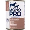 Monopro lo specialista Adult All Breeds Patè Grain Free 400 gr - Quaglia - Umido Monoproteico Cane - 1° ORDINE? scegli lo sconto BZR5 / BZR20 + 200 punti fedeltà