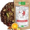 Ascenbio ✿ Chai bos BIO Rooibos Cannella e spezie ✿ Tisana Ayurvedica, Tisana Natale ✿ 180 g sciolto ✿ Preparato e confezionato in Francia ✿ Imballaggio biodegradabile