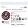 Strathmore (564-8 500 Series Mixed Media Board, vellum, 20,3 x 25,4 cm, carta per tecniche miste, 6 fogli, bianco