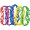 JZK 50 elastici multicolori, 150 mm x 2 mm, resistenti elastici per casa e scuola