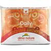 Almo Nature Daily 12 x 70 g Alimento umido per gatto - Mix 5: Pollo e Manzo, Anatra e Pollo