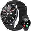 TUYOMA Smartwatch Uomo Donna Chiamate Bluetooth - 1,32 Orologio Smart Watch, IP68 Impermeabile Orologi, con Cardiofrequenzimetro da Polso/SpO2/Monitor Sonno/Notifiche Messaggi, per Android iPhone