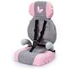 Bayer Design- Giocattolo, Seggiolino Auto, Accessori per Bambole con Cintura, Moderno, Colore Jean Gris, Rose avec Papillon, 67533AA