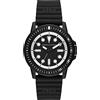 Armani Exchange Orologio a tre lancette Uomo, cassa in acciaio inossidabile nero 42 mm con cinturino in silicone, AX1852