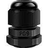 Hanibos 20 pezzi di pressacavo PG9 regolabile da 4 a 8 mm, raccordi PG a vite IP68, passacavo impermeabile, colore nero, per esterni e giardino