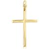 forme di Lucchetta - Ciondolo con Croce Cristiana in Vero Oro 18 carati | per Uomo e Donna | per Catenina fino a 4mm