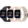 Higgs 3 Pezzi Cinturino 20mm Compatibile con Amazfit GTS 2 Mini/4 Mini/GTS 2 2e 3 4 42mm/ Amazfit Bip S/Bip S Lite/Bip Lite/Bip U pro, Sportivo Morbido Silicone Donna e Uomo Nero