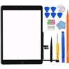 JPUNG Schermo di ricambio per iPad 7 7a / 8 8a generazione Touch Glass 10,2 pollici, per 7a 8a generazione A2197 A2198 A2200 A2270 A2428 A2429 A2430, + pulsante Home, kit di riparazione completo