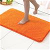 MIULEE 1 Pezzo Tappeto in Microfibra 4 CM Lungo Anti-scivolo Assorbimento dell'acqua Morbido Tappetino da Bagno per Porte d'ingresso Corridoio Doccia Soggiorno 40X60 CM Arancione
