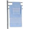Casatessile Aida Coppia Asciugamani per Ricamo Set 2 Asciugamani Bagno Viso e Bidet - Azzurro