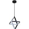 TCHAU Lampadario geometrico semplice in alluminio Illuminazione moderna a sospensione a LED dimmerabile, lampada a sospensione di lusso nordica for camera da letto, soggiorno, comodino, cucina, isola,