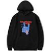 IZGVLELIHN Ricky Montgomery Merch Pullover Uomo Donna Moda Upside Down Felpa Ragazzi Ragazze Cool Hip Hop Felpa con Cappuccio XXS-4XL, Nero , M