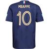 Kingdo Francia Maglia da calcio Mbappe Casa 2022-2024 - Bambino e Adulti, Blu, 164