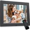 TSITSC Cornice digitale da 8,7 pollici, schermo IPS 1024 x 768, cornice elettronica, calendario/funzione orologio/musica/lettore foto/video con telecomando, supporta scheda USB/SD (nero)