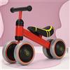 HUOLE Bicicletta senza pedali per bambini 1-3 anni, bici dei bambini, triciclo giocattolo, Triciclo Bambini,Bicicletta Equilibrio per Bambini 1-2 Anni,50 * 18 * 38cm-rosso