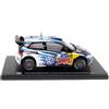 OPO 10 - Modellino Auto in Scala 1/24 Compatibile con Volkswagen Polo R WRC - Latvala-Anttila - Rally Guanajuato Messico 2016 - WRC503