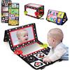 LEADSTAR Giochi Montessori Neonati 0 3 6 12 Mesi,Giocattoli a Specchio per Bambini,Tummy Time Specchio Bambini Sensoriali Giocattolo per Massaggiagengive Giocattoli Educativi Regali (5984)