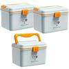 TUKA-i-AKUT 3X 14,6L Scatola per Medicinali, Portatile a 2 Strati con Maniglia per il Trasporto, Kit di Pronto Soccorso Armadio Farmacia e Mediche, Multifunzionale, Casa e All'aperto, TKD6402-XL Blu