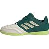 adidas Top Sala Competition Indoor Boots, Calcio Shoes, off White/Collegiate Green/Pulse Lime, 28 EU
