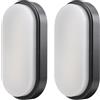 DA LIGHT Lampada da Soffitto a LED 12W 1020lumen Extra Piatta 42mm IP54 Protezione dagli Spruzzi D'acqua 230V per Bagno Soggiorno Cantina Bianco Neutro 4000K (2 Pezzi)