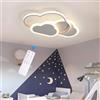 YLFXL Plafoniera Led Soffitto, 42W Plafoniera Cameretta Bambini Dimmerabile, Lampadario Cameretta Creative Nuvola Lampade a Soffitto Cameretta Bambina per Soggiorno, Camera da Letto, Camera dei Bambini