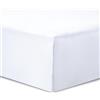 Vision - Lenzuolo con angoli in jersey - 200 x 200 cm - Colore: bianco - 100% cotone jersey - elastico tutto intorno - berretto da 30 cm