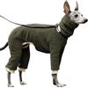 KARSKI Abbigliamento for cani da compagnia Dolcevita invernale Whippet Peluche Levriero italiano Cappotto Gree Dog Giacca for cani di piccola taglia media (Color : G, Size : S)