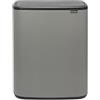 Brabantia Pattumiera Bo Touch Bin, 60L, Calcestruzzo minerale grigio