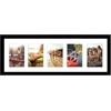 Americanflat Cornice 10x15 cm Nero - Portafoto da Parete Multiplo da 20x61 cm con Passepartout per 5 Foto 10x15 cm - Cornice Foto Multiple con Vetro Infrangibile