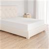 Amazon Basics Lenzuolo con angoli Singolo, 90 x 200 cm, in 100% cotone jersey con altezza da 30cm, Bianco