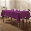 Home Direct Tovaglia da tavola, in poliestere, rettangolare 150x250cm Melanzana